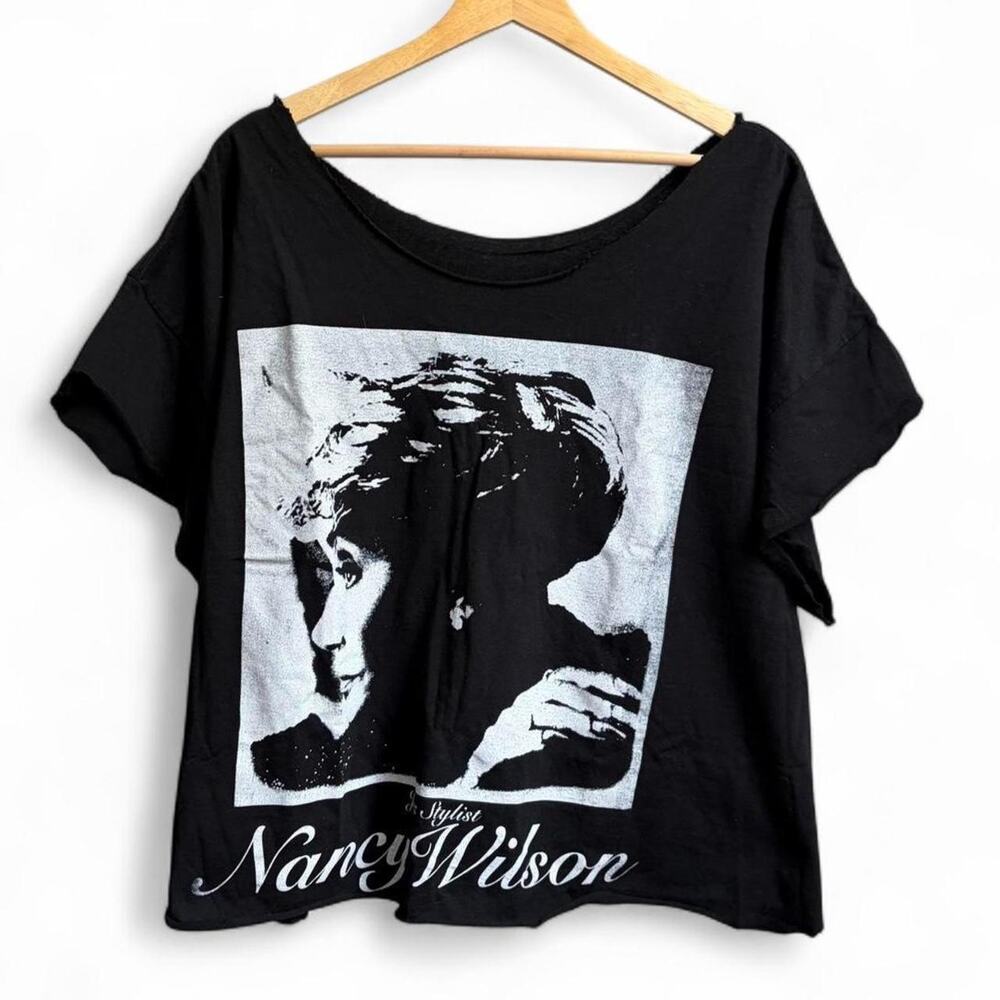 Nancy Wilson Jazz Stylist 98 Tour Music Thrashed Cropped Mens M Boxy Tee